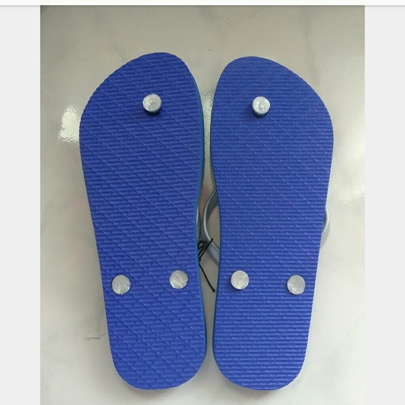 Women Blue Pattern Flip Flop Slippers - Picture 3 of 3